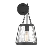 Crawford One Light Wall Sconce in Matte Black