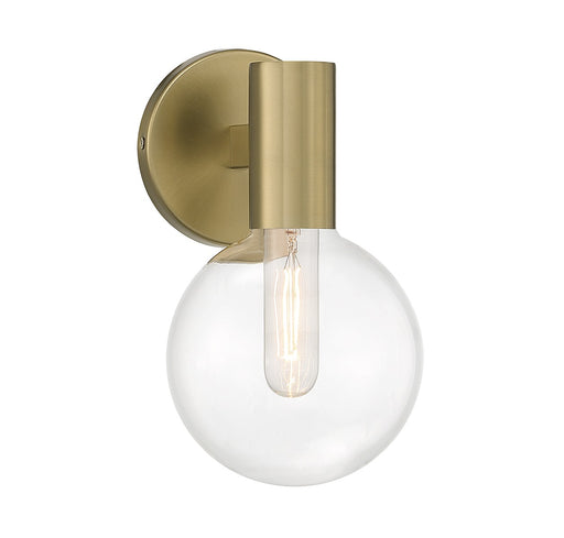 Wright One Light Wall Sconce in Warm Brass
