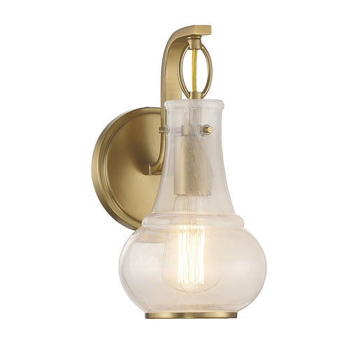 Adams One Light Wall Sconce in Warm Brass