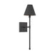 Jefferson One Light Wall Sconce in Matte Black