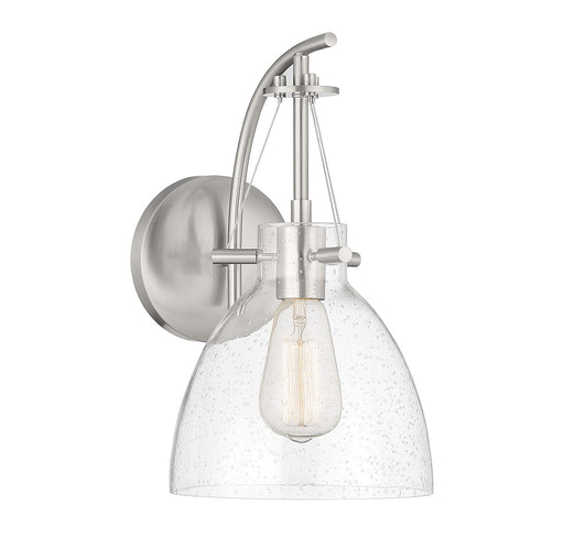 Foster One Light Wall Sconce in Satin Nickel