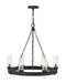Sawyer LED Hanging Lantern in Black by Hinkley Lighting