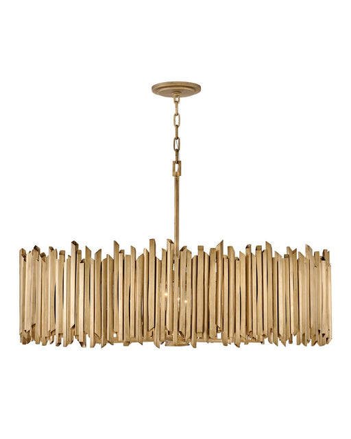 Roca LED Pendant in Burnished Gold by Hinkley Lighting