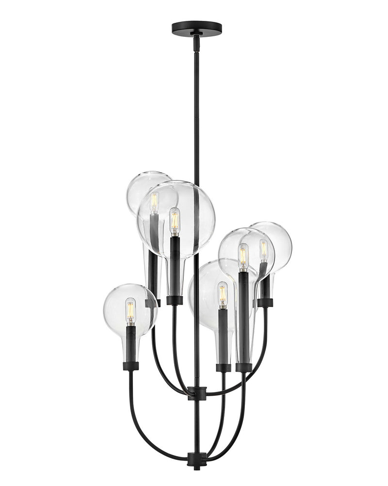 Alchemy LED Pendant in Black by Hinkley Lighting