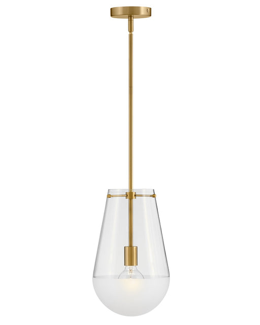 Beck LED Pendant in Lacquered Brass by Hinkley Lighting