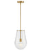 Beck LED Pendant in Lacquered Brass by Hinkley Lighting