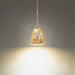 Helios LED Mini Pendant in Gold Leaf/Aged Brass