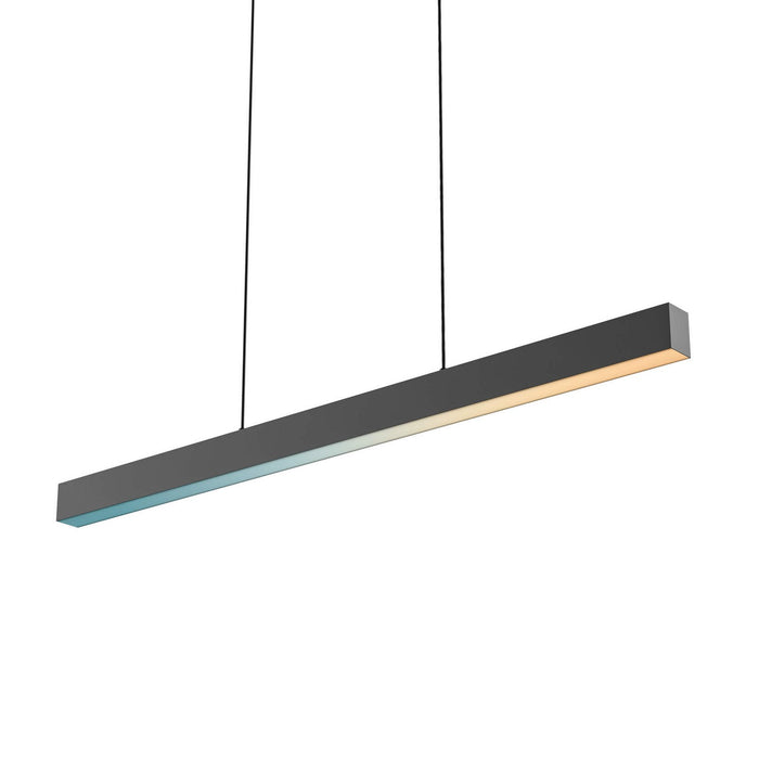 One Light Linear Pendant in Sandy Black