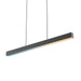 One Light Linear Pendant in Sandy Black