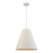 Sophie One Light Pendant in White Coral
