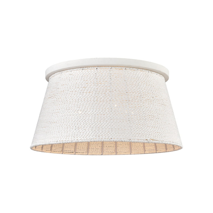 Sophie Three Light Flush Mount in White Coral