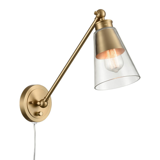 Albany One Light Wall Sconce in Brushed Gold