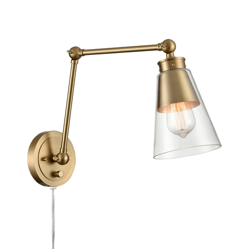 Albany One Light Wall Sconce in Brushed Gold