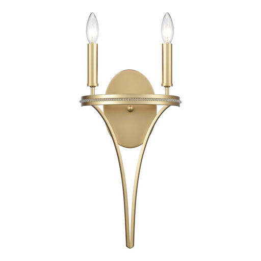 Noura Two Light Wall Sconce in Champagne Gold