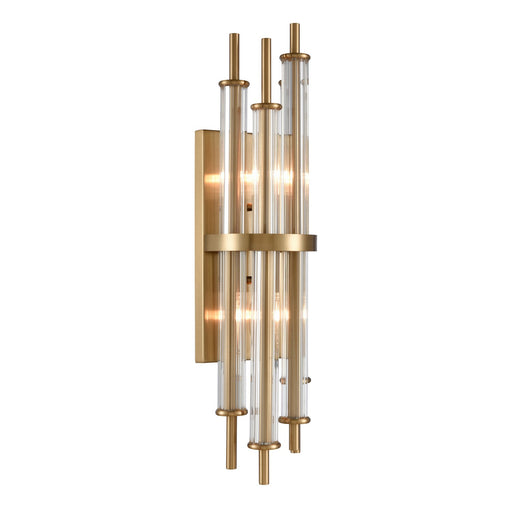 Serena Two Light Wall Sconce in Satin Brass