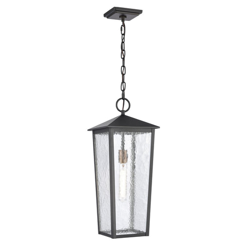 Marquis One Light Outdoor Hanging Lantern in Matte Black