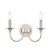 Cecil Two Light Vanity in Brushed Nickel