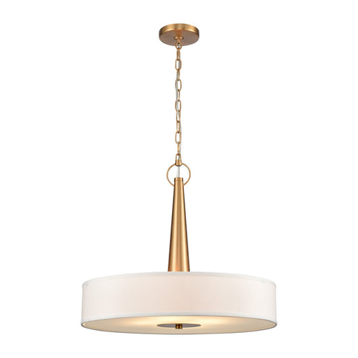 Leo Four Light Pendant in Brushed Gold