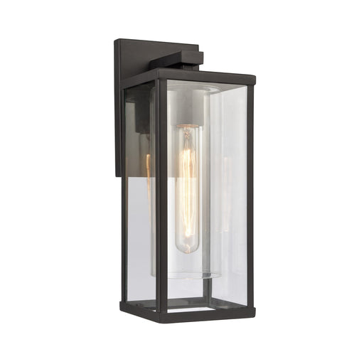 Augusta One Light Outdoor Wall Sconce in Matte Black