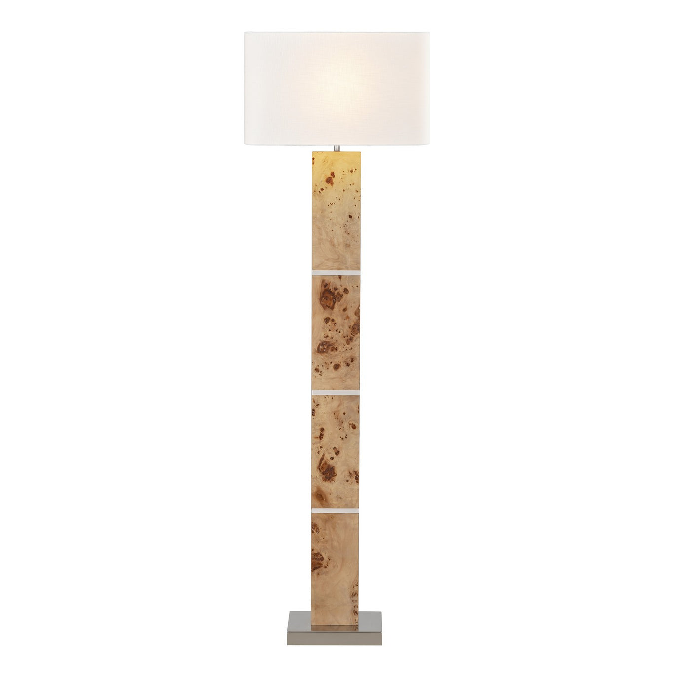 Cahill One Light Floor Lamp in Brown