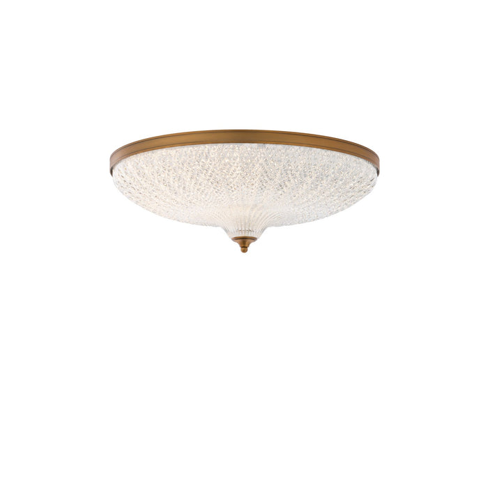 Roma LED Flush Mount in Aged Brass