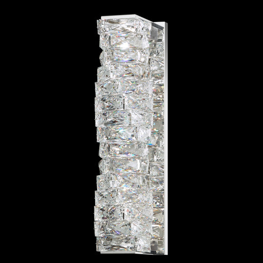 Glissando LED Wall Sconce in Stainless Steel with Clear Swarovski Crystals - Lamps Expo