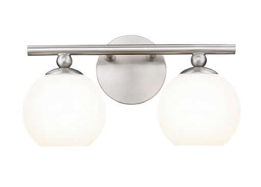 Neoma Two Light Vanity in Brushed Nickel by Z-Lite Lighting