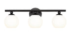 Neoma Three Light Vanity in Matte Black by Z-Lite Lighting
