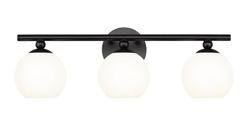 Neoma Three Light Vanity in Matte Black by Z-Lite Lighting