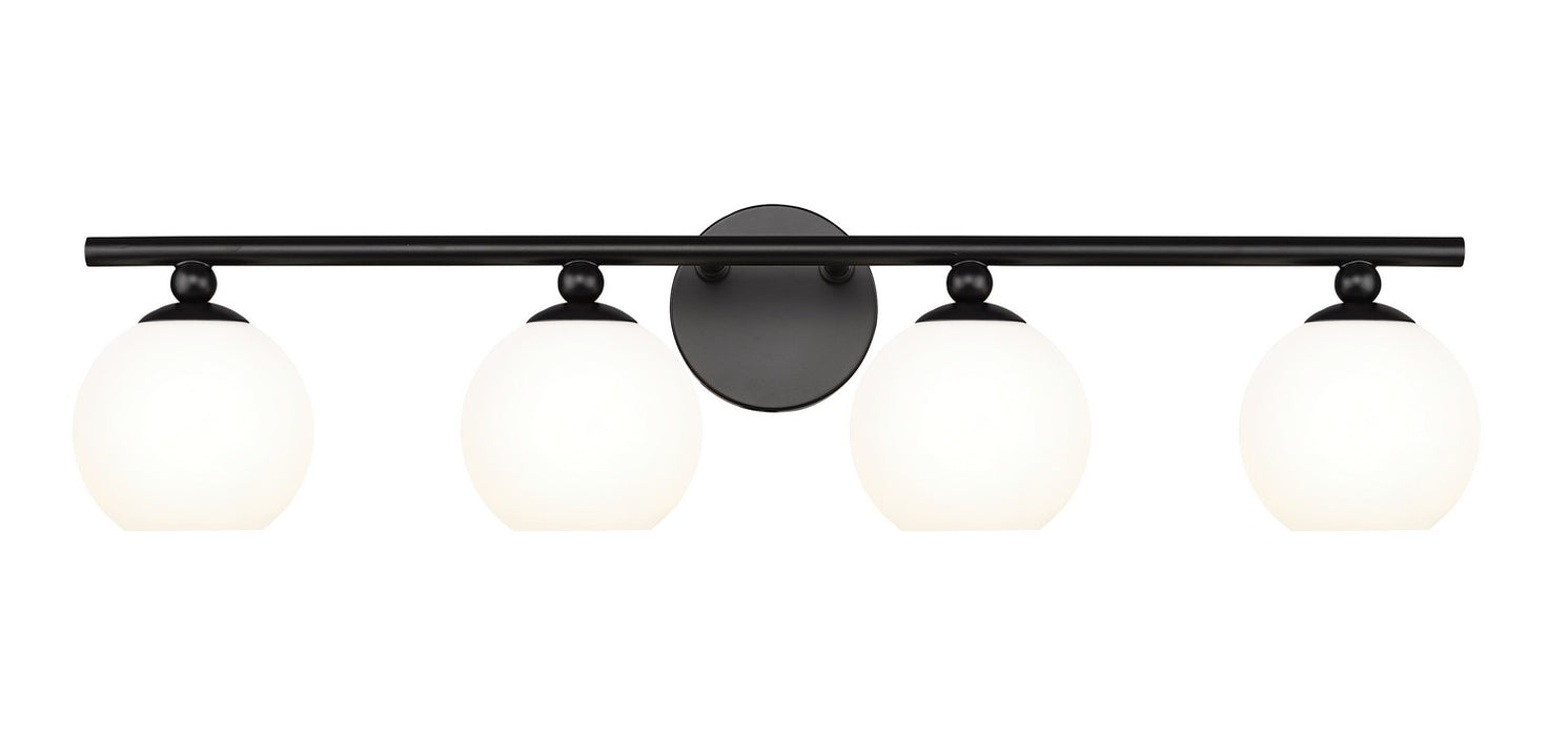 Neoma Four Light Vanity in Matte Black by Z-Lite Lighting