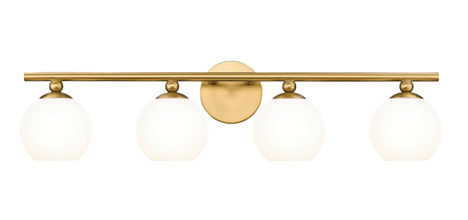 Neoma Four Light Vanity in Modern Gold by Z-Lite Lighting