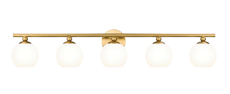 Neoma Five Light Vanity in Modern Gold by Z-Lite Lighting