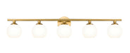 Neoma Five Light Vanity in Modern Gold by Z-Lite Lighting