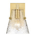 Analia One Light Wall Sconce in Modern Gold by Z-Lite Lighting