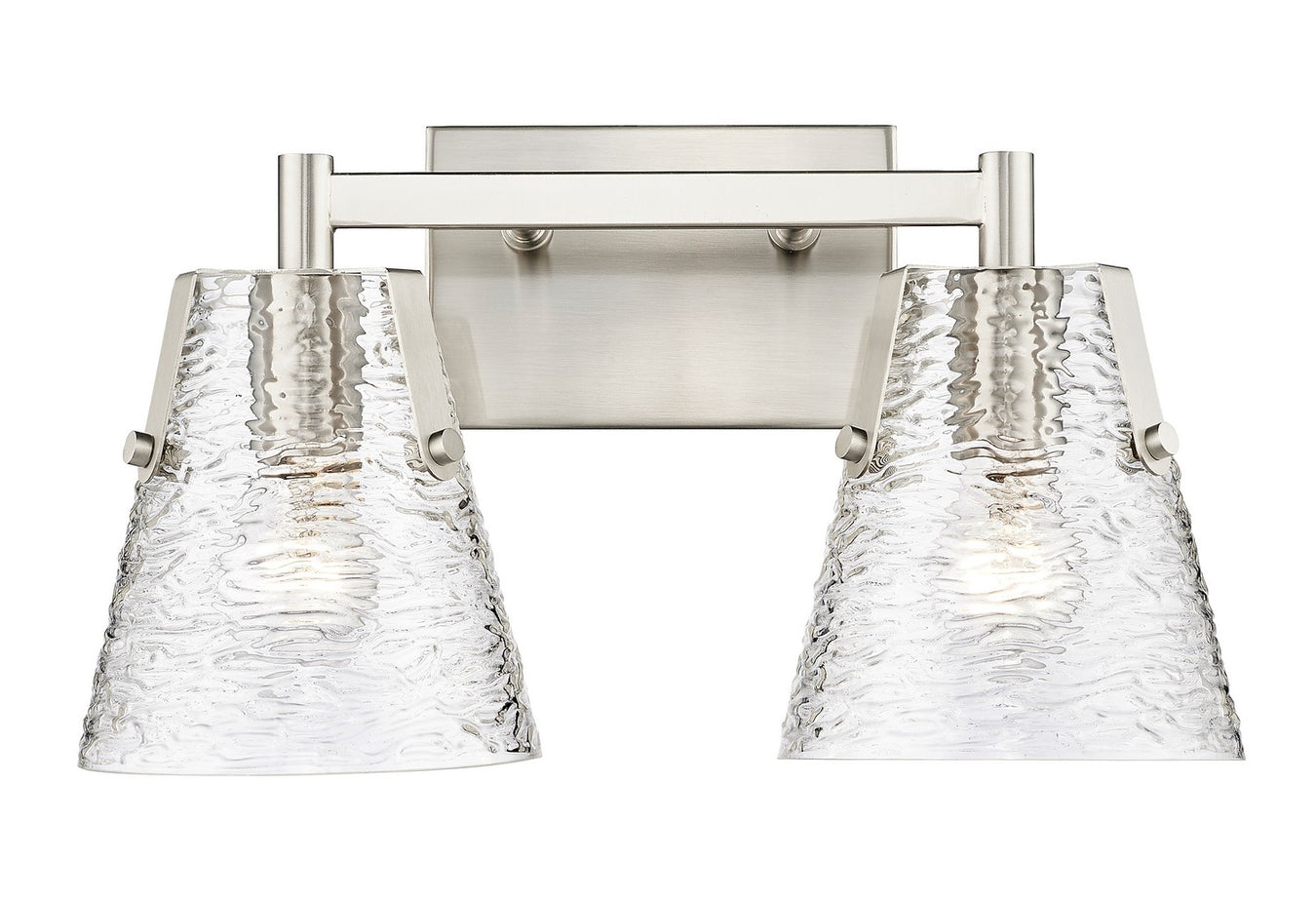 Analia Two Light Vanity in Brushed Nickel by Z-Lite Lighting