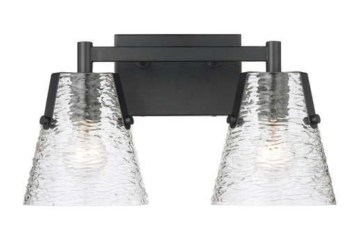 Analia Two Light Vanity in Matte Black by Z-Lite Lighting