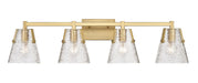 Analia Four Light Vanity in Modern Gold by Z-Lite Lighting
