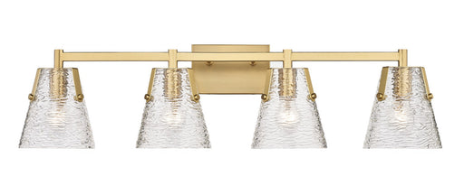 Analia Four Light Vanity in Modern Gold by Z-Lite Lighting