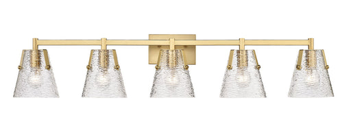 Analia Five Light Vanity in Modern Gold by Z-Lite Lighting
