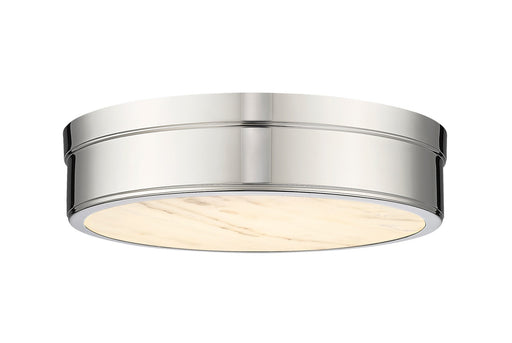 Anders LED Flush Mount in Polished Nickel by Z-Lite Lighting