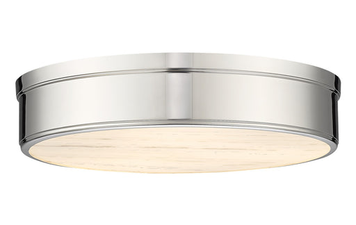Anders LED Flush Mount in Polished Nickel by Z-Lite Lighting