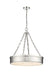 Anders LED Chandelier in Polished Nickel by Z-Lite Lighting