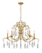Amara Five Light Chandelier in Gilded Gold by Z-Lite Lighting