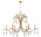 Amara Six Light Chandelier in Gilded Gold by Z-Lite Lighting