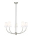 Shannon Five Light Chandelier in Brushed Nickel by Z-Lite Lighting