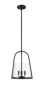 Archis Three Light Pendant in Matte Black by Z-Lite Lighting