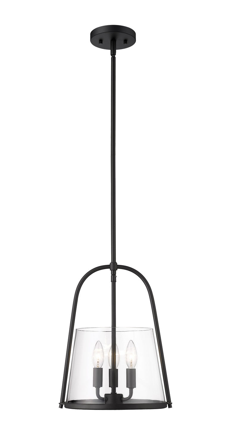 Archis Three Light Pendant in Matte Black by Z-Lite Lighting