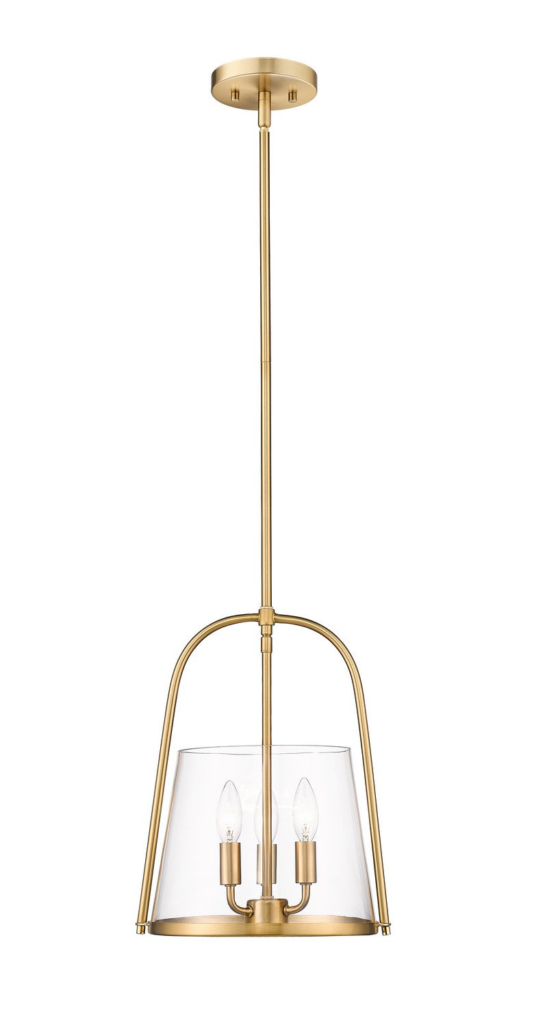 Archis Three Light Pendant in Modern Gold by Z-Lite Lighting