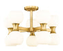 Artemis Ten Light Semi Flush Mount in Modern Gold by Z-Lite Lighting