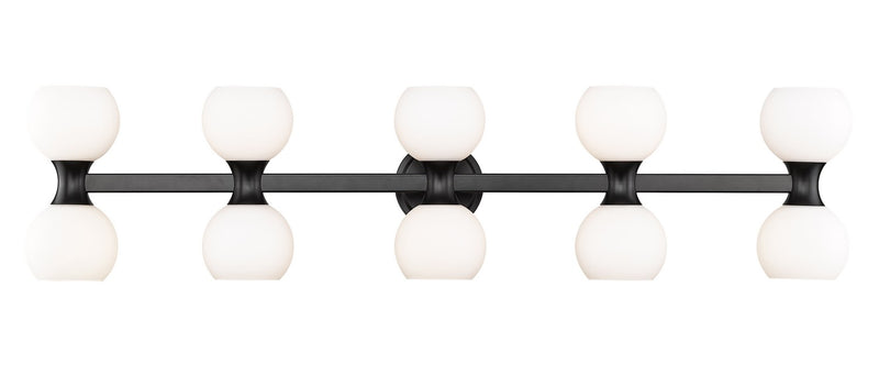 Artemis Ten Light Vanity in Matte Black by Z-Lite Lighting